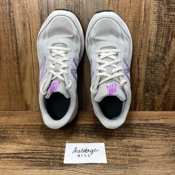 New Balance 519 Gray/Purple Girl's Sneakers - Girls Size 4.5 - Picture 5 of 8